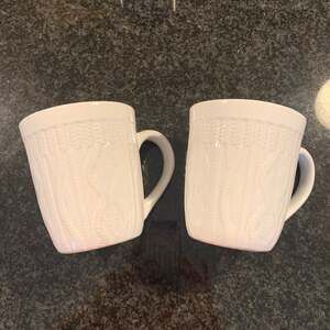 White Cool Winter Lindt "Knitware" Mugs